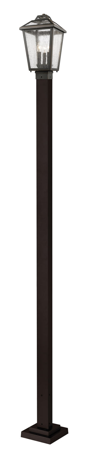 Bayland 3 Light Outdoor Post Light in Oil Rubbed Bronze Finish