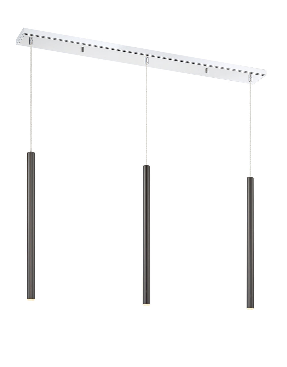Forest 3 Light Island/Billiard in Chrome Finish