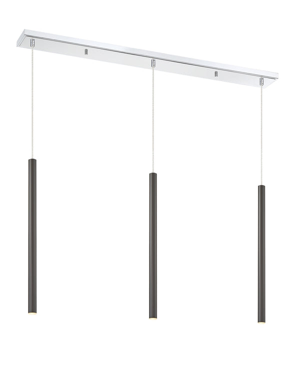 Forest 3 Light Island/Billiard in Chrome Finish