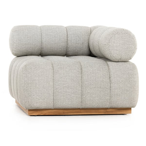 Roma Outdoor Sectional In Corner Pc In Ash