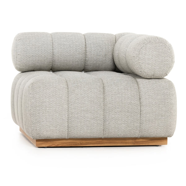 Roma Outdoor Sectional In Corner Pc In Ash
