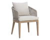 CAPRI DINING ARMCHAIR - DRIFT BROWN - PALAZZO CREAM