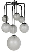 Artemis Chandelier, Steel with Black Finish