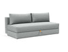 OSVALD FULL SOFABED in MELANGE GREY FABRIC WITH Black steel LEGS 538