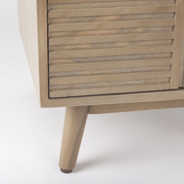 Sable  19.0L x 19.0W x 21.5H Light Brown Wood Side Table