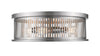 Camellia 4 Light Flush Mount in Brushed Nickel Finish