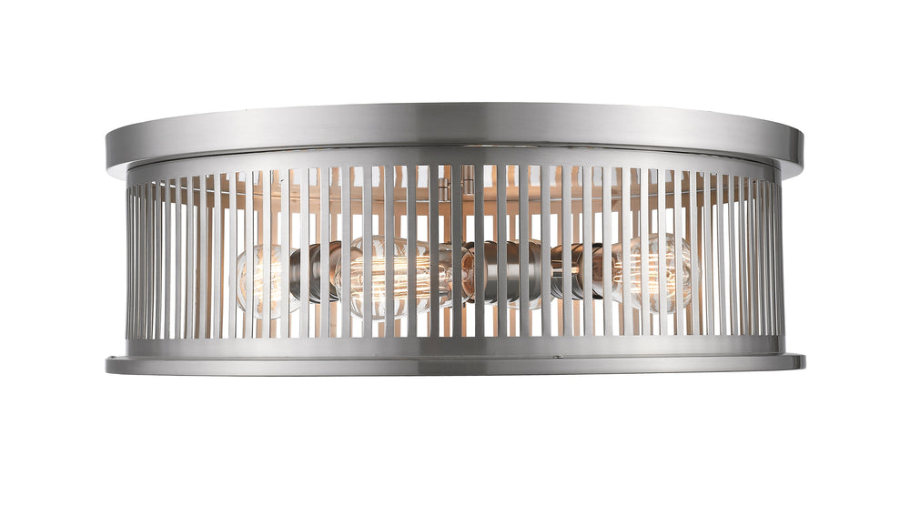 Camellia 4 Light Flush Mount in Brushed Nickel Finish