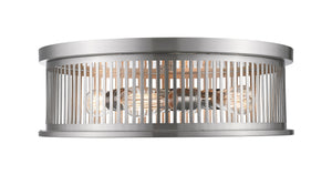 Camellia 4 Light Flush Mount in Brushed Nickel Finish