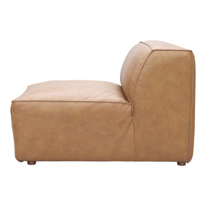 Moe's Form Slipper Chair in Sonoran Tan Leather