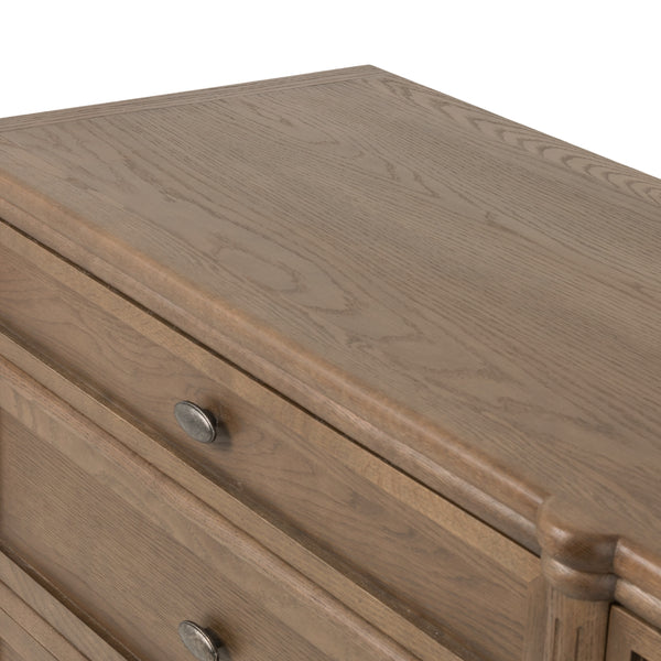 Toulouse 6 Drawer Dresser In Toasted Oak