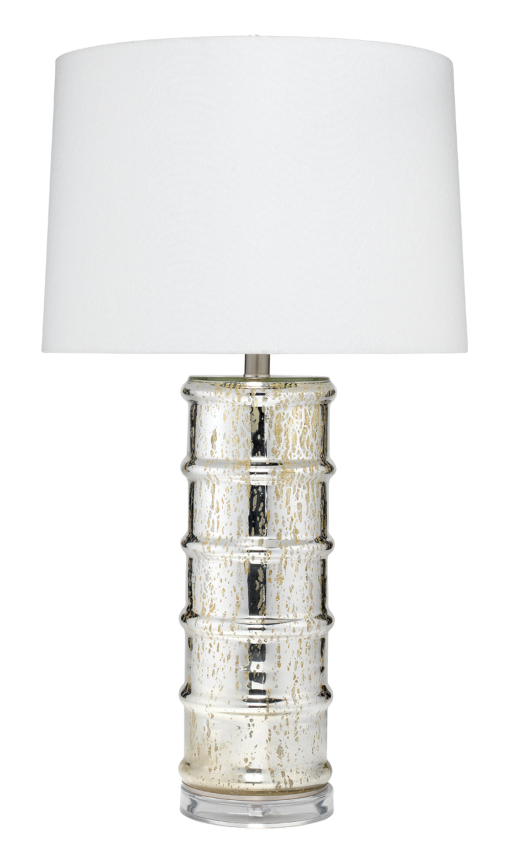 Irene Glass Table Lamp, Silver