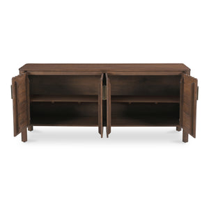 Moe's Wiley 4 Door Sideboard in Vintage Brown