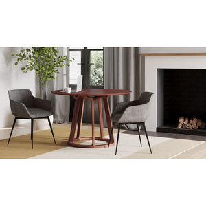 Moe's Aldo Round Dining Table in Walnut