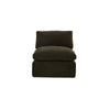 Moe's Cates Slipper Chair in Dark Green Foam
