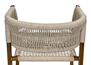 Conrad Chair, Teak with Woven Rope