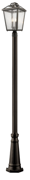 Bayland 3 Light Outdoor Post Light in Oil Rubbed Bronze Finish