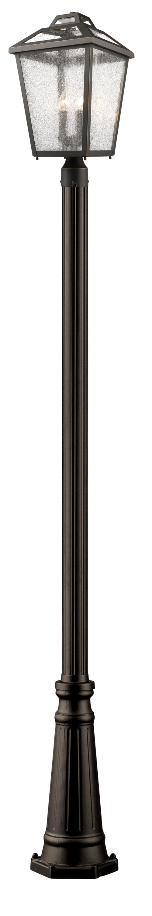 Bayland 3 Light Outdoor Post Light in Oil Rubbed Bronze Finish