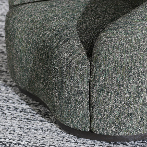 Beverly Upholstered Swivel Chair - Antique Green
