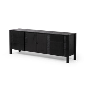 Pollard Media Console In Brushed Ebony Oak