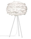 Eos 20" H Table Lamp in White with White Base