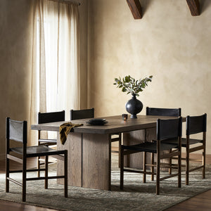 Warby Dining Table 94" in Worn Oak
