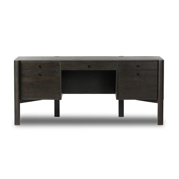 Reza Desk - Worn Black Parawood