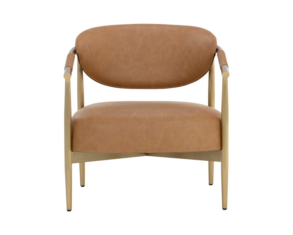 HELOISE LOUNGE CHAIR - MILLIKEN COGNAC