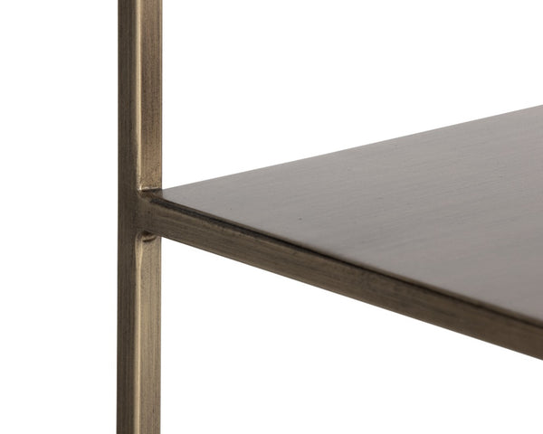 Eiffel Low Bookcase - Medium - Antique Brass