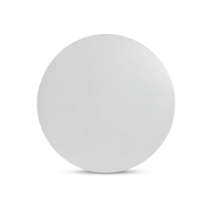 Basil Outdoor Dining Table - Matte White Cast Aluminum