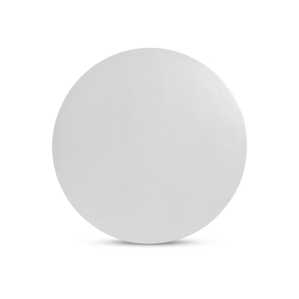 Basil Outdoor Dining Table - Matte White Cast Aluminum