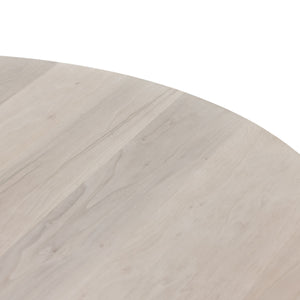 Hudson Round Dining Table In Ashen Walnut