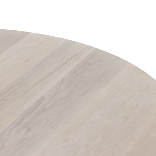 Hudson Round Dining Table In Ashen Walnut