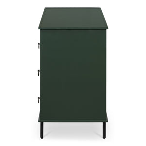Reagan 6 Drawer Dresser in Deep Green