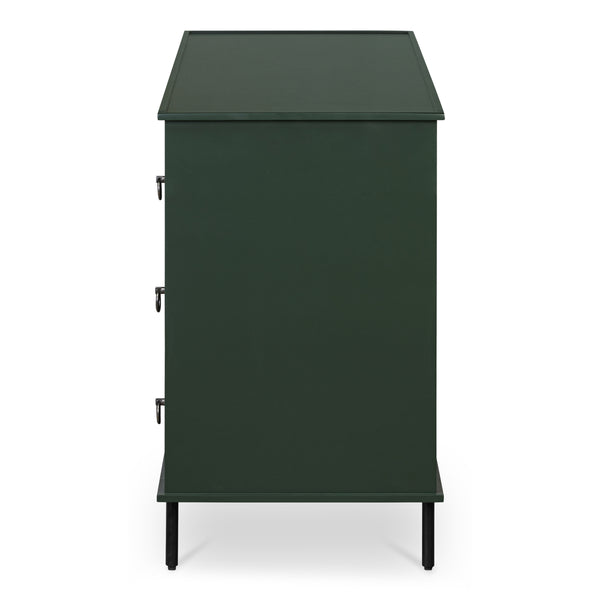 Reagan 6 Drawer Dresser in Deep Green