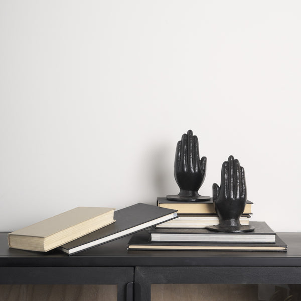 Praying Hands Bronze Cast Iron Book Ends
