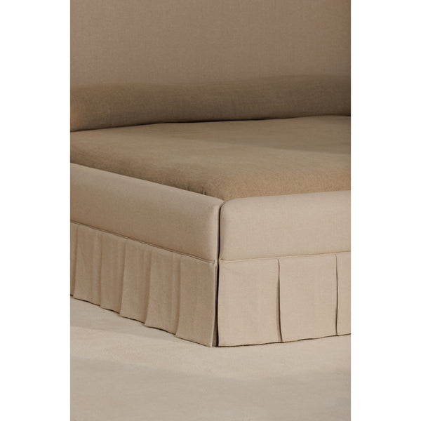 Maren Queen Bed in Beige Upholstery