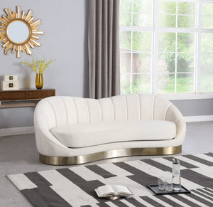 Jesse Sofa In Cream Velvet