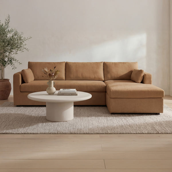 Moe's Burrow Sleeper Sectional with Storage Chaise