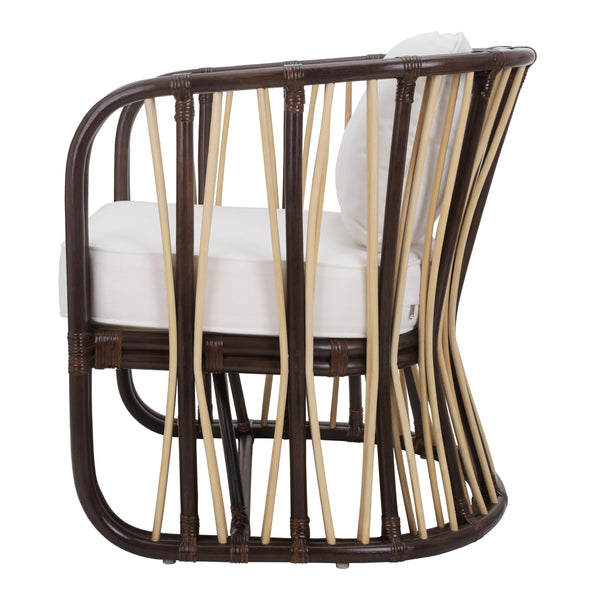 Shanaya Rattan Accent Arm Chair, Paloma Brown