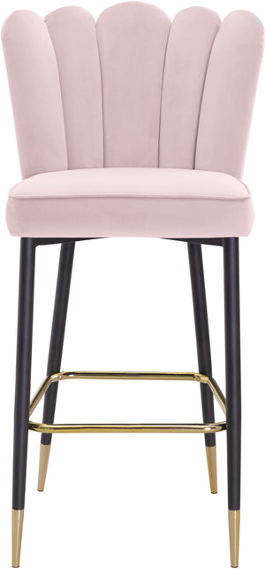 Anita Stool In Pink Velvet