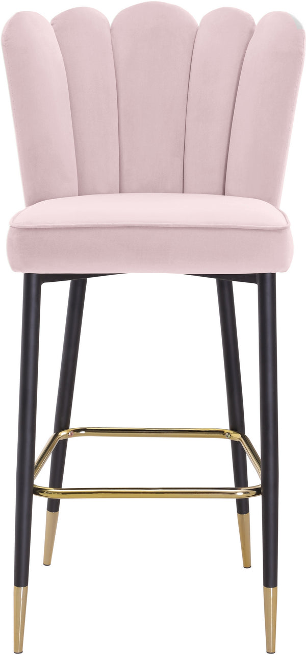 Anita Stool In Pink Velvet