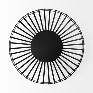 Emilio Set of 2 Black Metal Slated Bowls