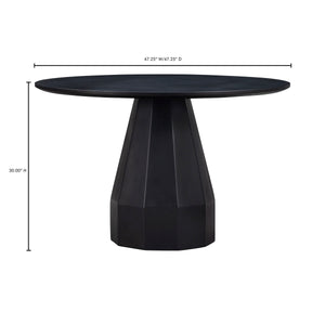 Moe's Templo Outdoor Dining Table Black