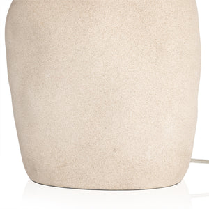 Cobb Table Lamp In Sand Porcelain