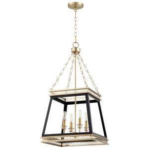 Gerard Pendant in Noir / Aged Brass