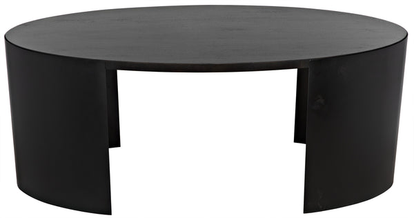 Marigold Desk, Ebony Walnut with Black Steel
