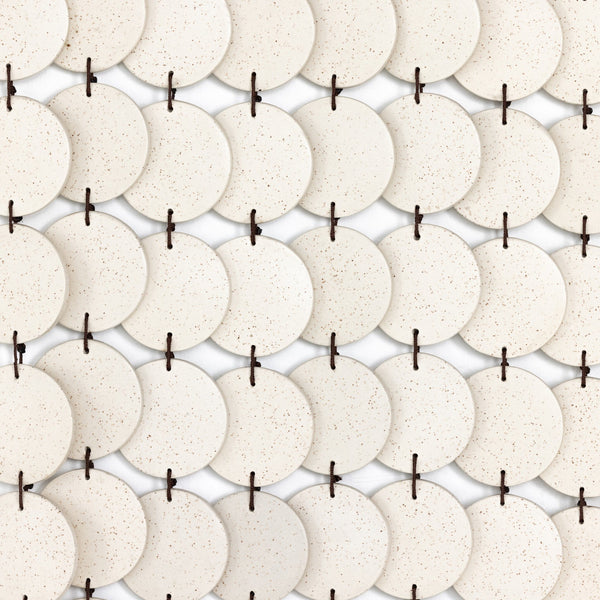 Ceramic Wall Hanging - Speckled Cream Ceramic