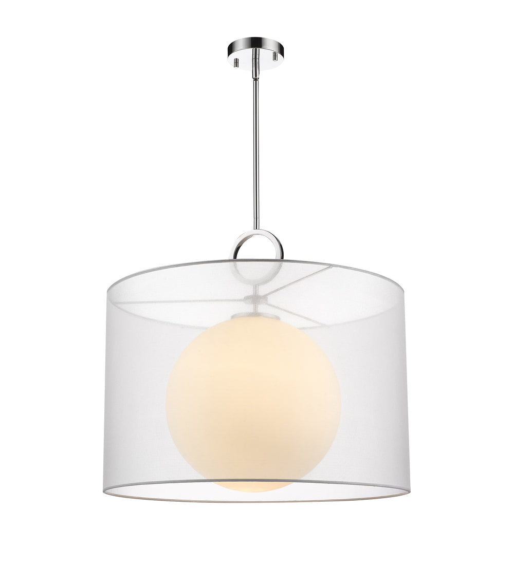 Arosia 1 Light Pendant in Chrome Finish