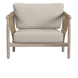 Leo Outdoor Accent Chair in Teak & Taupe