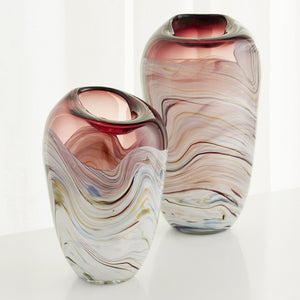 Small Sao Vase in Purple and White